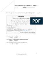 Magnet Smart 2 Test Podsumowujący Lekcje 1-2 - Wersja A