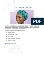 African Head Wraps: Roles of The Head Wrap