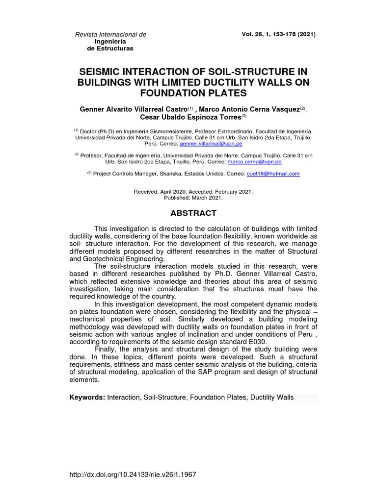 Seismic Soil-Structure Interaction Analysis | PDF | Seismology | Solid ...