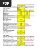 Date of Valuation: Default Assumptions