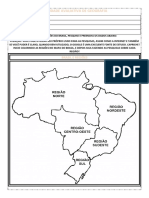 ATIVIDADE AVALIATIVA DE GEOGRAFIA - REGIÕES Brasileiras