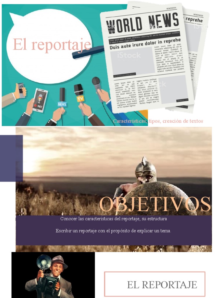 Características y tipos de reportaje | PDF | Poesía épica | Periodismo