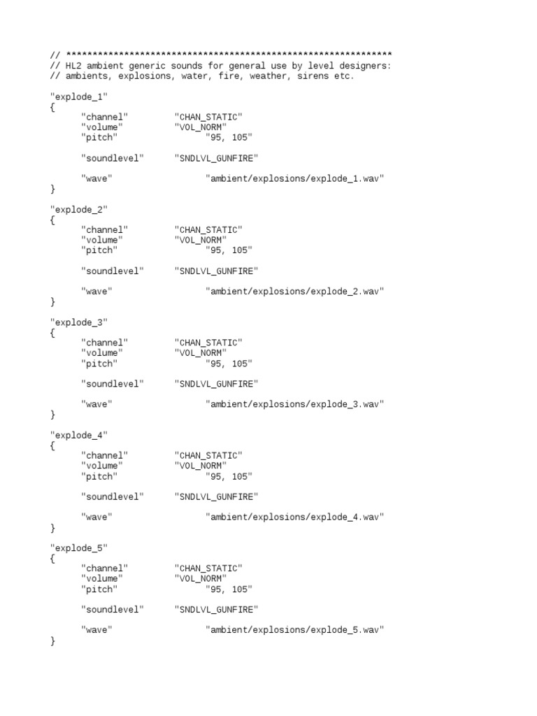 Game Sounds Ambient Generic | PDF | Acoustics | Nature