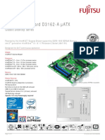 Fujitsu Mainboard D3 Mainboard D3162-A ATX: Data Sheet