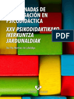 Jornadas de Investigación en Psicodidáctica (25 . 2018. Vitoria-Gasteiz)