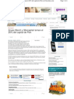 Grupo March y Mercapital Toman El 26% Del Capital de Flex (Cinco Días, 22/03/2011)