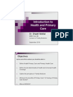 L3 Intro To Health and Primary Care