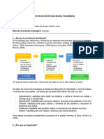 Reporte de Conciencia Fonológica