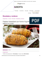 Patatas Hasselback, La Receta Original Por Karlos Arguiñano - ¡El Truco Está en El Corte! - Hogarmania