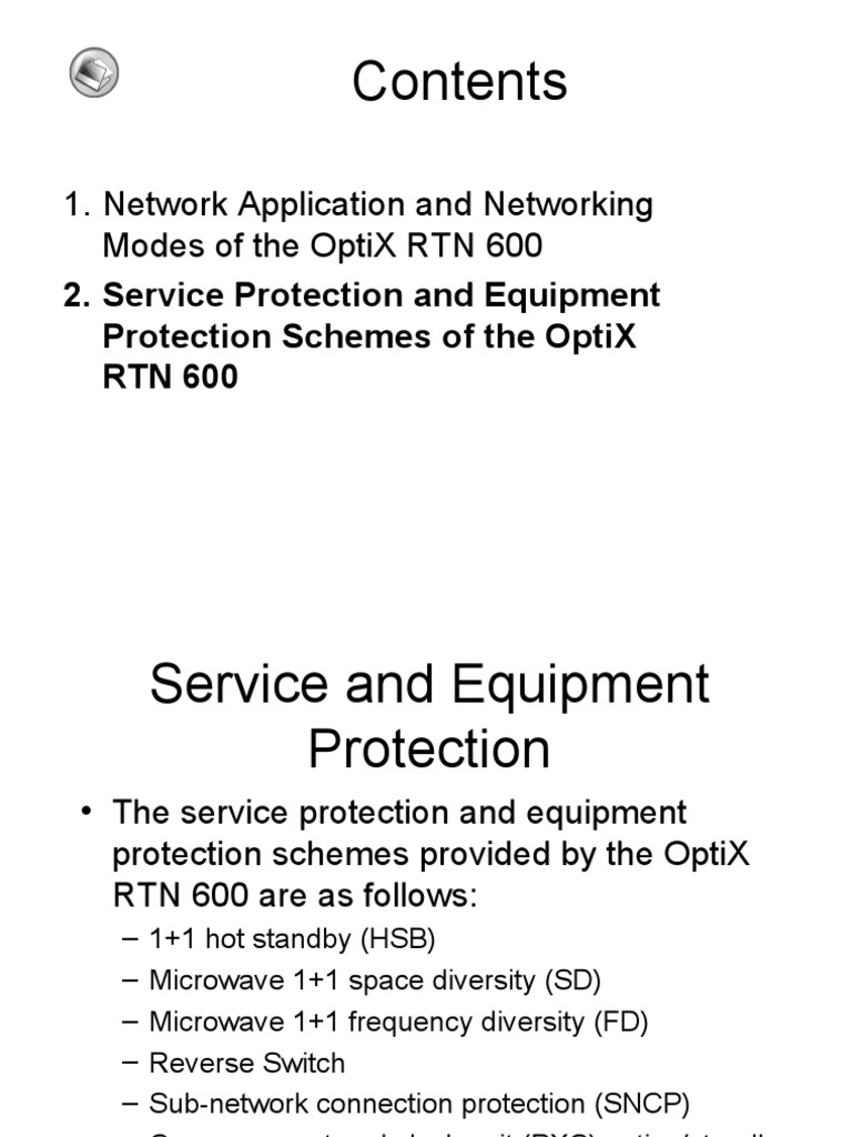 Network Application and Networking Modes of The Optix RTN 600 | PDF ...