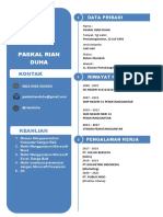 CV Lamaran Kerja Format 8