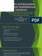 Sejarah Peminatan Materi 1 Pengakuan de Facto Dan de Yure Serta Peran Diplomat Indonesia
