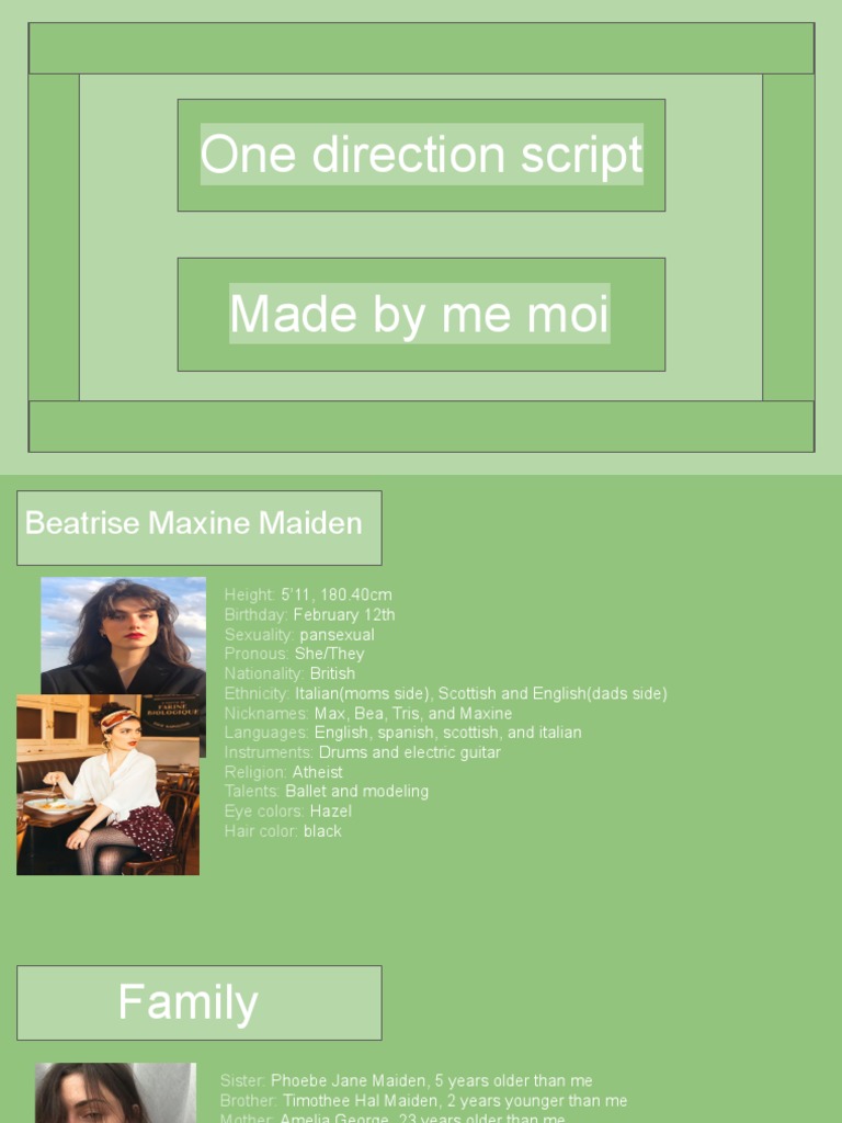 One Direction Script | PDF | One Direction