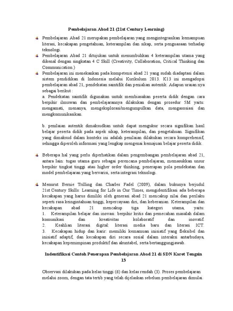 Pembelajaran Abad 21 Pdf