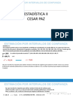 Clase Estimacion Por Intervalos de Confianza para Muestras Pequeñas