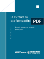 La escritura en la alfabetización inicial. Producir en grupos en la escuela y el jardín. Serie desarrollo curricular