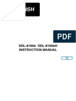 DDL-8100e DDL-8100eH Instruction Manual