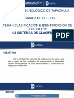 4.3 Clasificación de Suelos