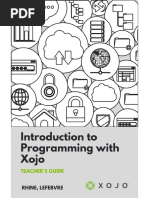 Xojo Teacher Guide