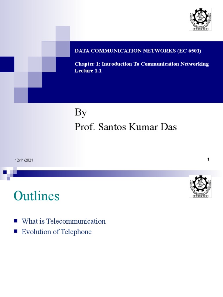 Chapter 1 Introduction To Communication Networking Lecture 1.1 | PDF ...