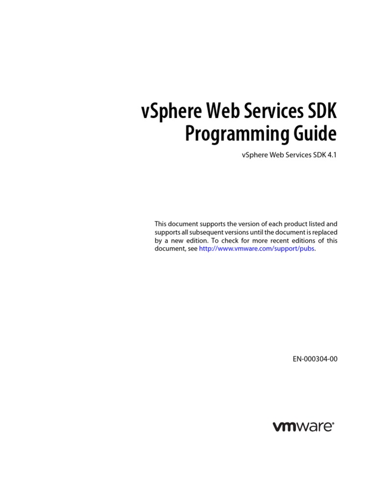Vsp41 VSDK Prog Guide | Application Programming Interface | Web Service