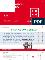 Resolución de problemas lógicos con figuras de cerillos y monedas