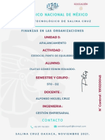 Ejercicio Sobre Punto de Equilibrio