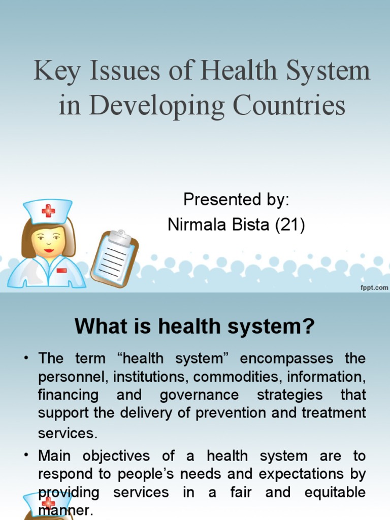 Key Issues in Health Systems Development | PDF | Health System | Health ...