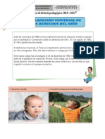 Ficha de Declaracion de Los Derechos Del Niño