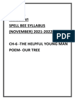 English Spell Bee Words November