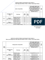 KH dạy học môn Tiếng Anh lớp 4 tuần 11 và 12