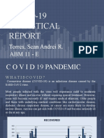 COVID-19 Statistical: Torres, Sean Andrei R. Abm 11 - E