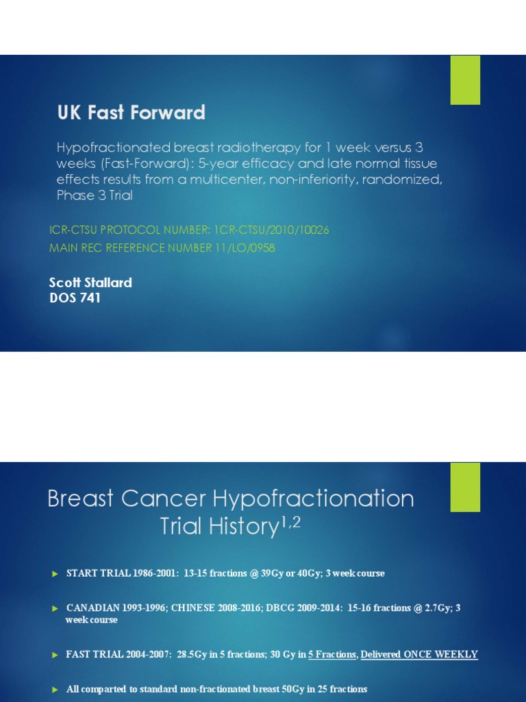Uk Fast Forward | PDF | Radiation Therapy | Breast Cancer
