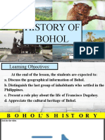 History of Bohol: Prepared By: Hannah Grace D. Cano Bsed Social Studies 3-2