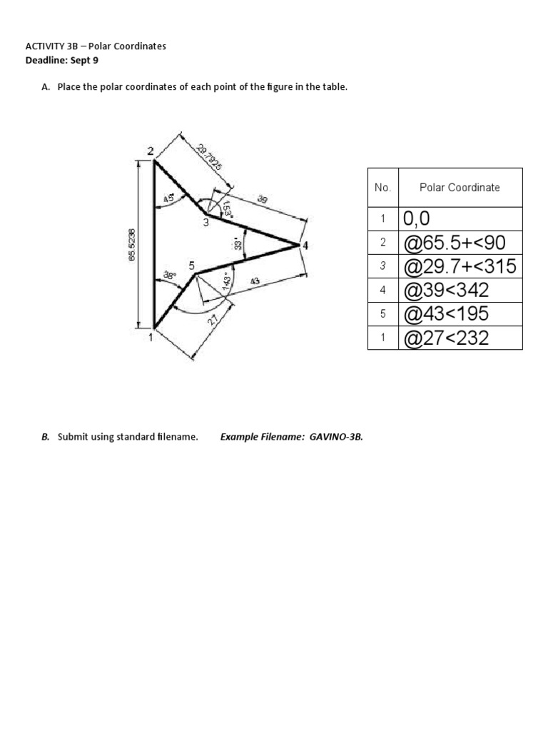 Deadline: Sept 9: ACTIVITY 3B - Polar Coordinates | PDF