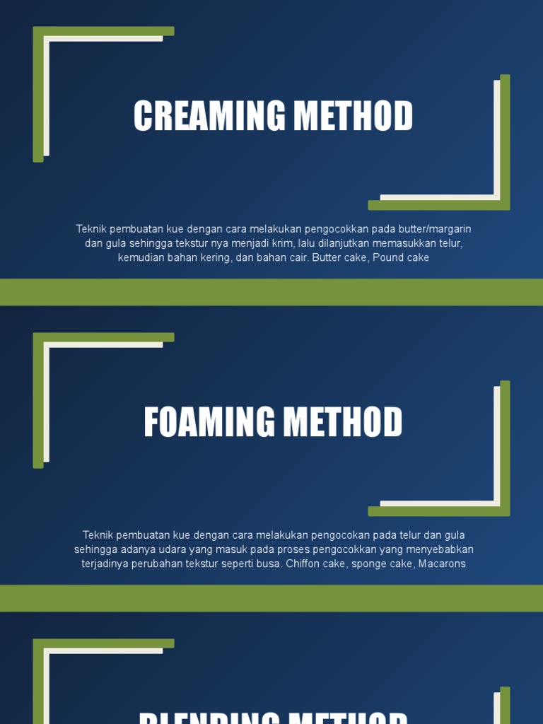 Metode Pembuatan Cake | PDF