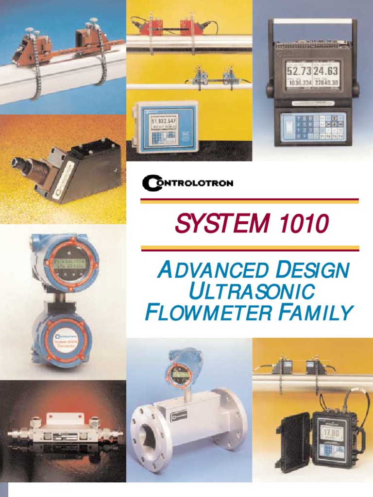 Controlotron Clampon Flow Meters 1010 Brochure | Flow Measurement | Technology & Engineering