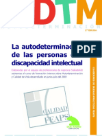 Autodeterminacion de Las Personas Con Discapacidad Intelectual