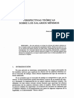 Perspectivas teóricas sobre los efectos de los salarios mínimos en el empleo