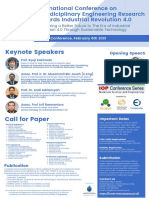 International Conference On Multidiciplinary Engineering Research Towards Industrial Revolution 4.0
