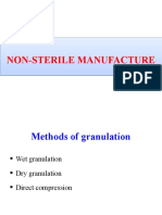 Non-Sterile Manufacturing Methods and Equipment