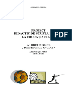 Proiect Didactic La Educaţia Fizică Profesorul Anului