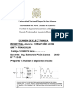 Examen de Electronica Industrial (Smith Francklin Hermitaño Leon) 1