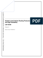 Alcatel-Lucent Interior Routing Protocols and High Availability Lab Guide v1-2