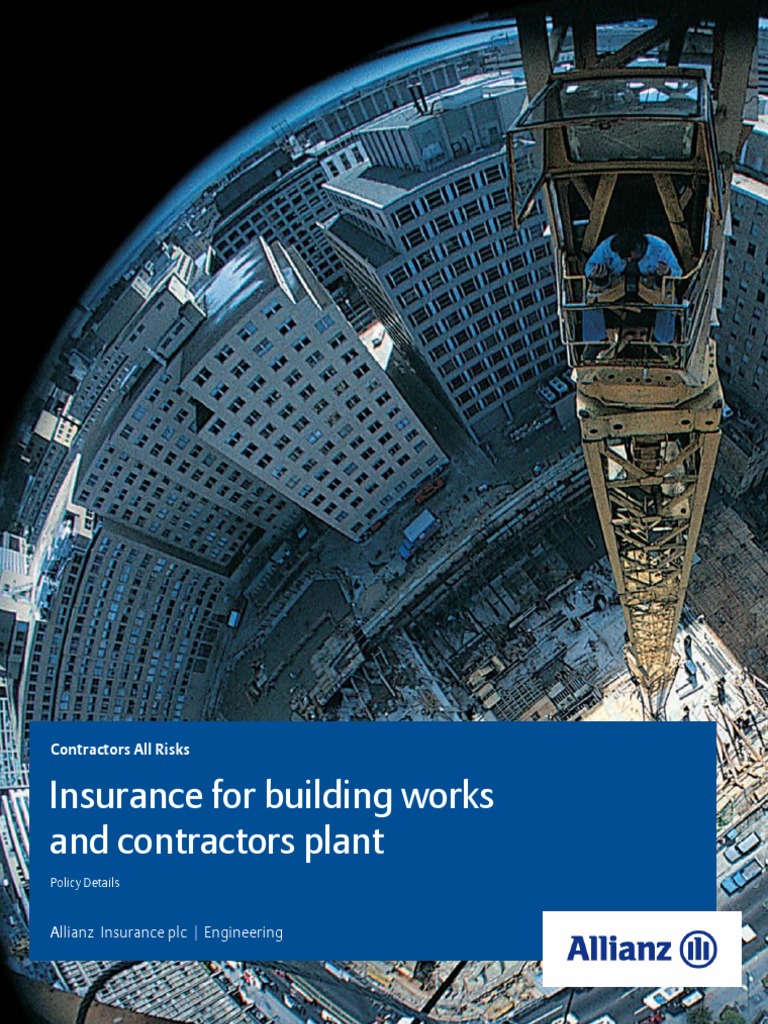 Contractors All Risks Insurance Guide | PDF | Liability Insurance ...