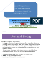 Department of Computer Science Course Title: Advanced Programming Target Group: Computer Science 2 Year. Instructor Name: Abebe Z