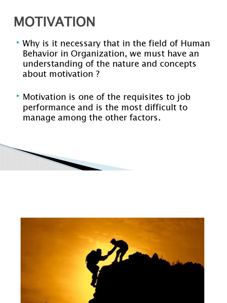 Overview of Motivation Theories in OB | PDF | Motivational | Motivation