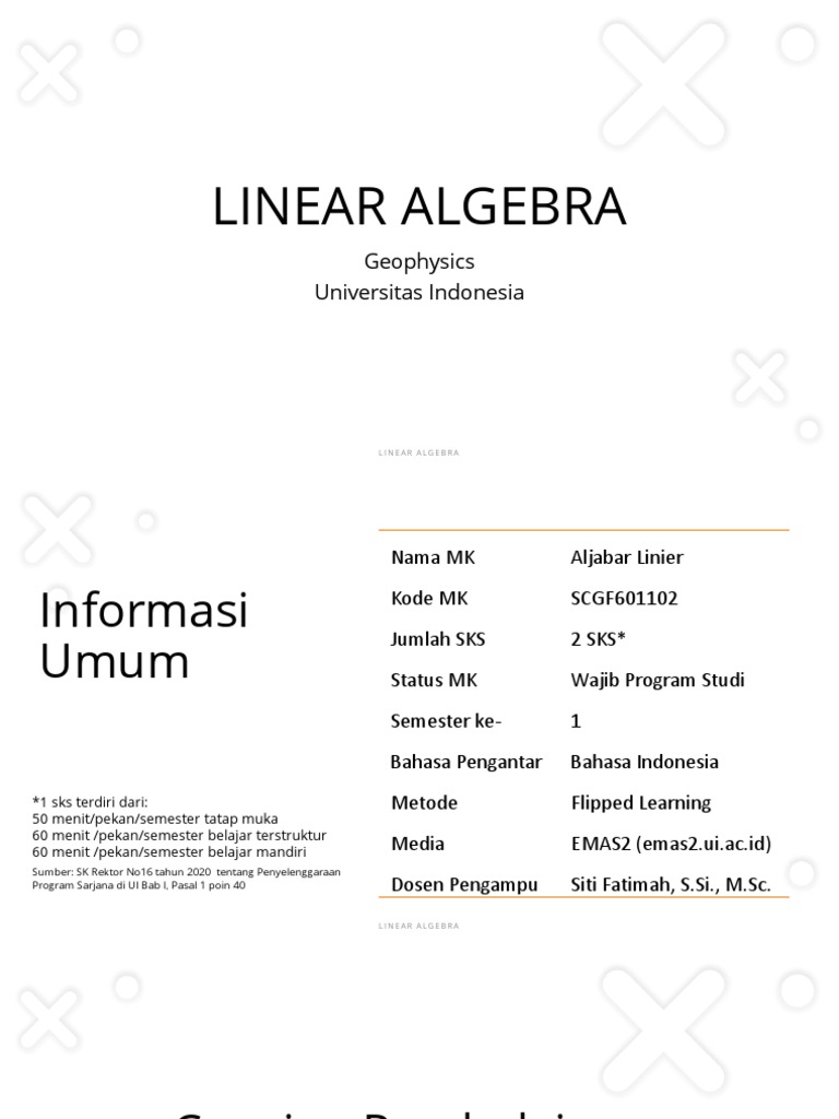 Aljabar Linier: Kurikulum dan Pembelajaran | PDF | Metode & Bahan Ajar ...