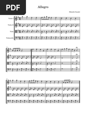 Allegro: Shinichi Suzuki | PDF | Christian Music | Church Music