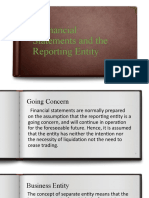 5 Financial Statements and The Reporting Entity